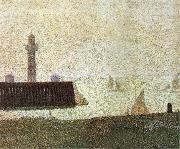 Georges Seurat End of the Seawall Spain oil painting artist